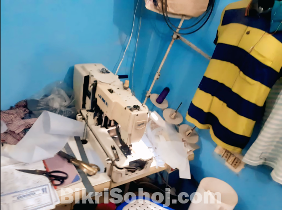 বাটন হোল মেশিন বিক্রি করা হবে